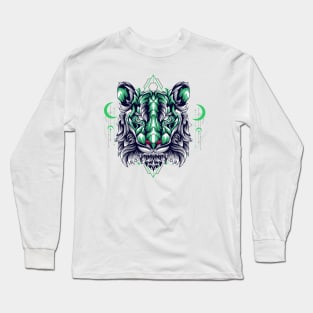 tiger head design Long Sleeve T-Shirt